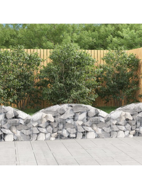 Klenutý gabionový koš 150 x 30 x 40/60 cm pozinkované železo