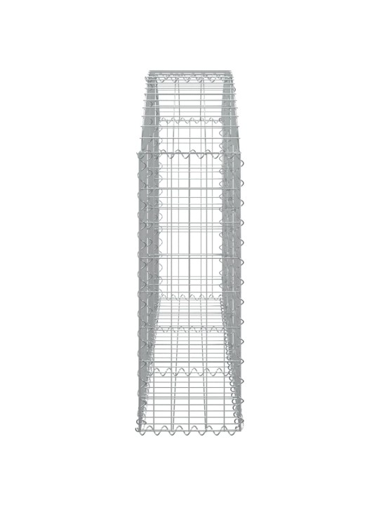 Klenutý gabionový koš 150 x 30 x 80/100 cm pozinkované železo