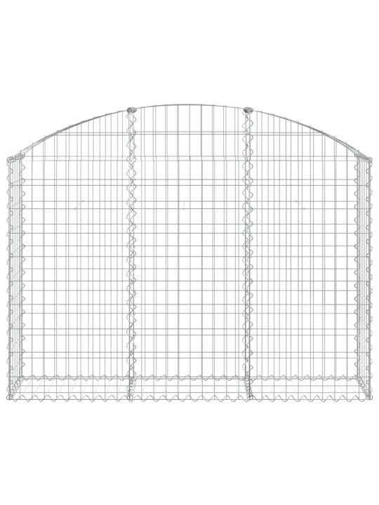 Klenutý gabionový koš 150 x 30 x 100/120 cm pozinkované železo