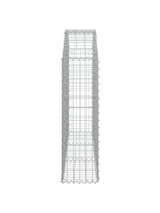 Klenutý gabionový koš 150 x 30 x 100/120 cm pozinkované železo
