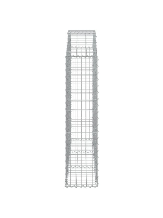 Klenutý gabionový koš 150 x 30 x 120/140 cm pozinkované železo