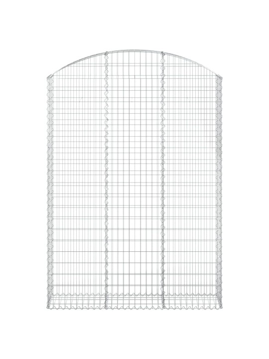 Klenutý gabionový koš 150 x 30 x 200/220 cm pozinkované železo