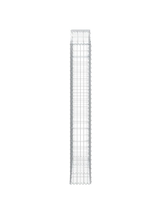 Klenutý gabionový koš 150 x 30 x 200/220 cm pozinkované železo