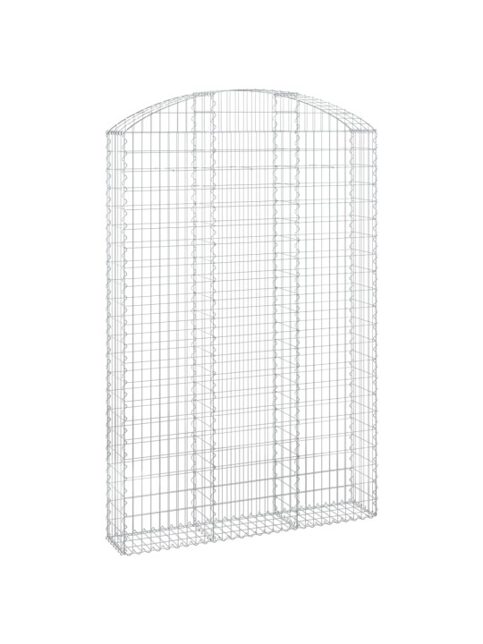 Klenutý gabionový koš 150 x 30 x 220/240 cm pozinkované železo