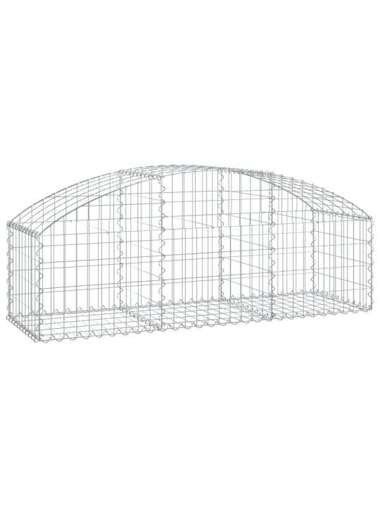 Klenutý gabionový koš 150 x 50 x 40/60 cm pozinkované železo