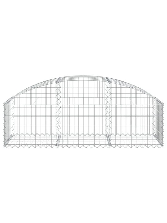 Klenutý gabionový koš 150 x 50 x 40/60 cm pozinkované železo