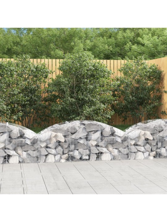 Klenutý gabionový koš 150 x 50 x 40/60 cm pozinkované železo