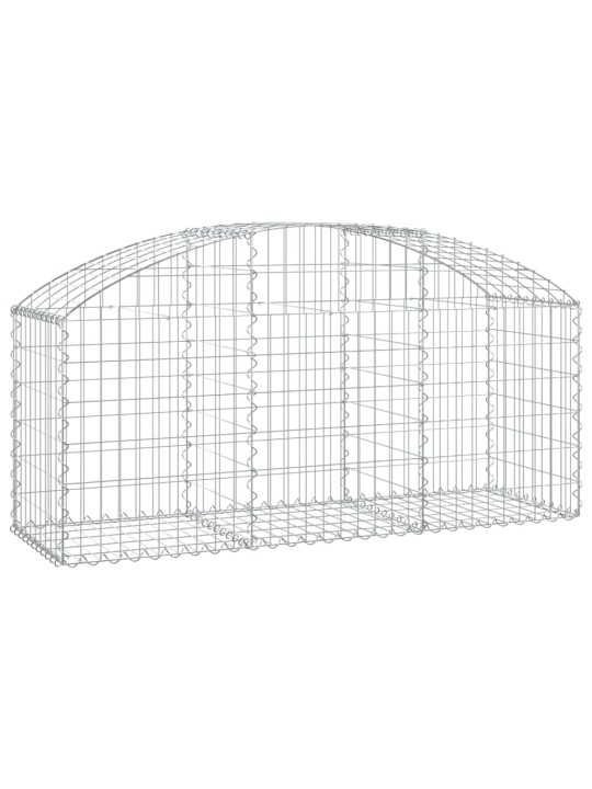 Klenutý gabionový koš 150 x 50 x 60/80 cm pozinkované železo