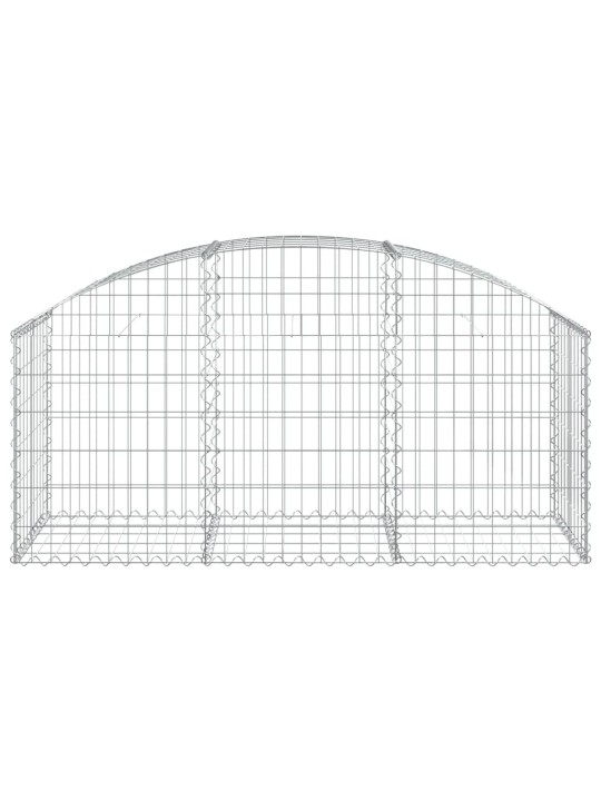 Klenutý gabionový koš 150 x 50 x 60/80 cm pozinkované železo