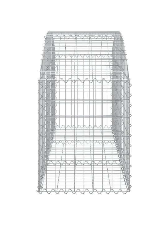Klenutý gabionový koš 150 x 50 x 60/80 cm pozinkované železo