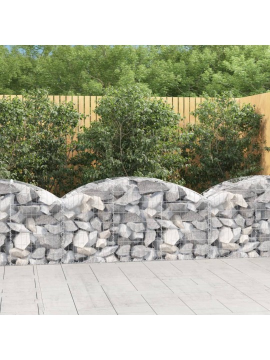 Klenutý gabionový koš 150 x 50 x 60/80 cm pozinkované železo