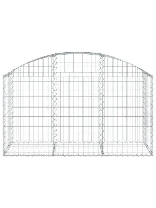 Klenutý gabionový koš 150 x 50 x 80/100 cm pozinkované železo