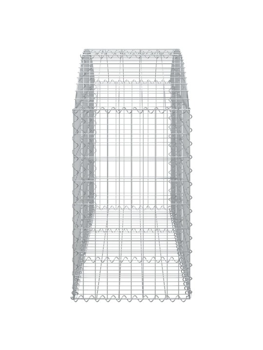 Klenutý gabionový koš 150 x 50 x 80/100 cm pozinkované železo