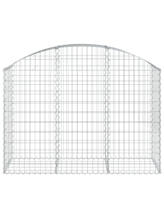 Klenutý gabionový koš 150 x 50 x 100/120 cm pozinkované železo