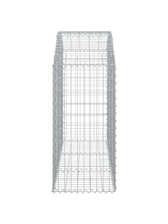 Klenutý gabionový koš 150 x 50 x 100/120 cm pozinkované železo