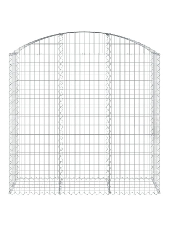 Klenutý gabionový koš 150 x 50 x 140/160 cm pozinkované železo
