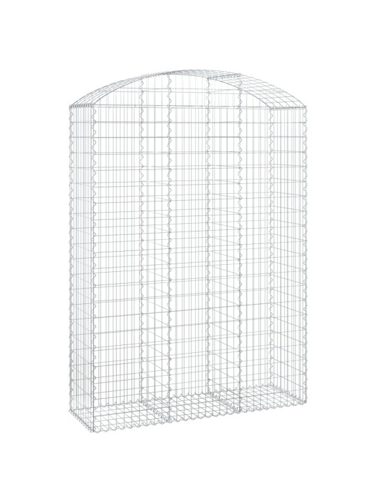 Klenutý gabionový koš 150 x 50 x 200/220 cm pozinkované železo