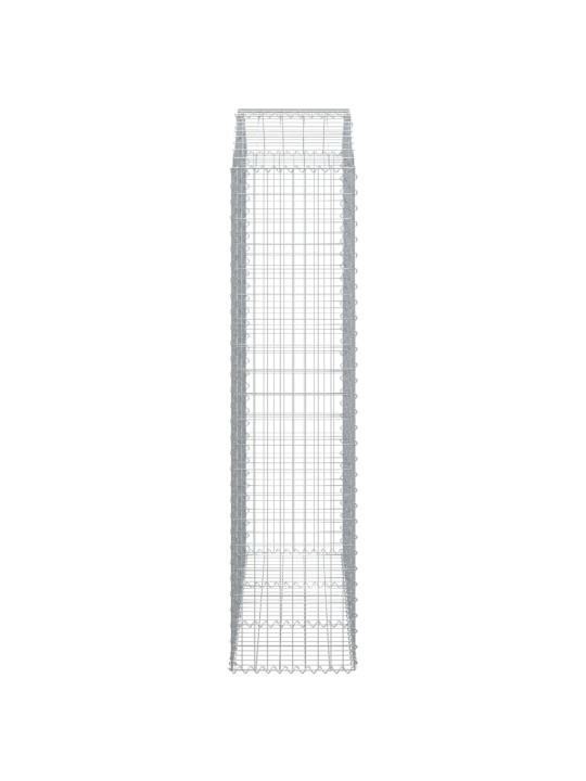 Klenutý gabionový koš 150 x 50 x 200/220 cm pozinkované železo