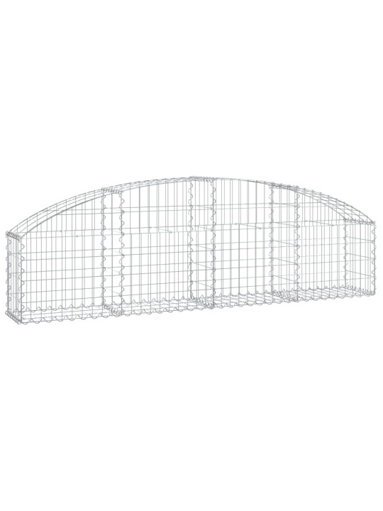 Klenutý gabionový koš 200 x 30 x 40/60 cm pozinkované železo