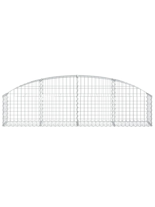Klenutý gabionový koš 200 x 30 x 40/60 cm pozinkované železo
