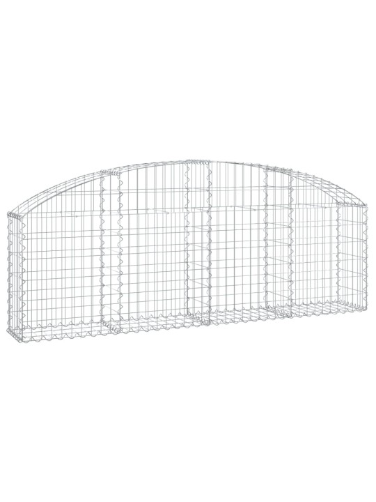 Klenutý gabionový koš 200 x 30 x 60/80 cm pozinkované železo