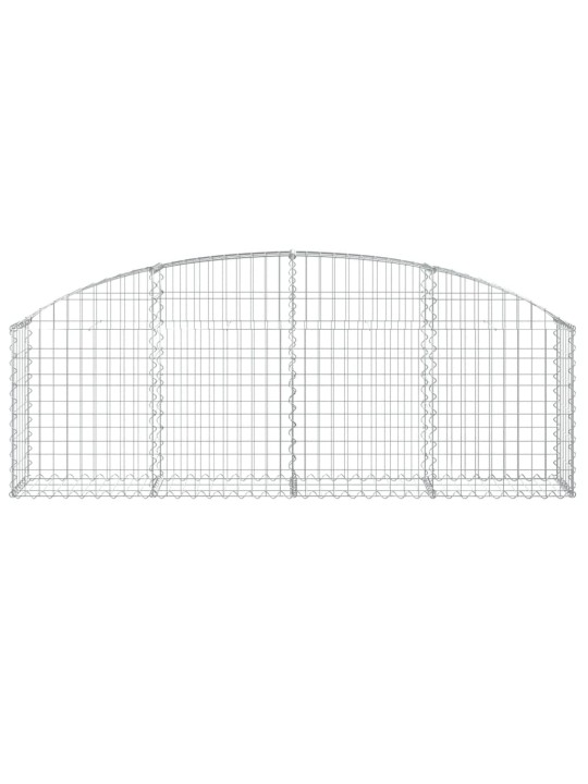 Klenutý gabionový koš 200 x 30 x 60/80 cm pozinkované železo