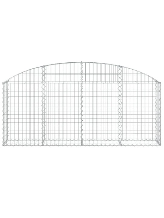 Klenutý gabionový koš 200 x 30 x 80/100 cm pozinkované železo