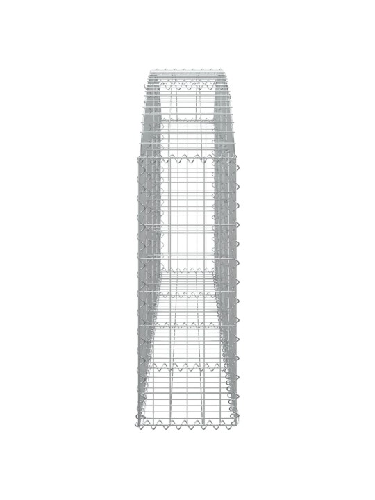Klenutý gabionový koš 200 x 30 x 80/100 cm pozinkované železo