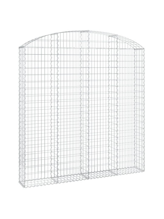 Klenutý gabionový koš 200 x 30 x 200/220 cm pozinkované železo