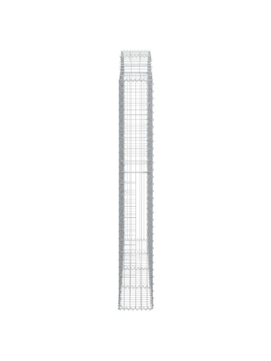 Klenutý gabionový koš 200 x 30 x 200/220 cm pozinkované železo