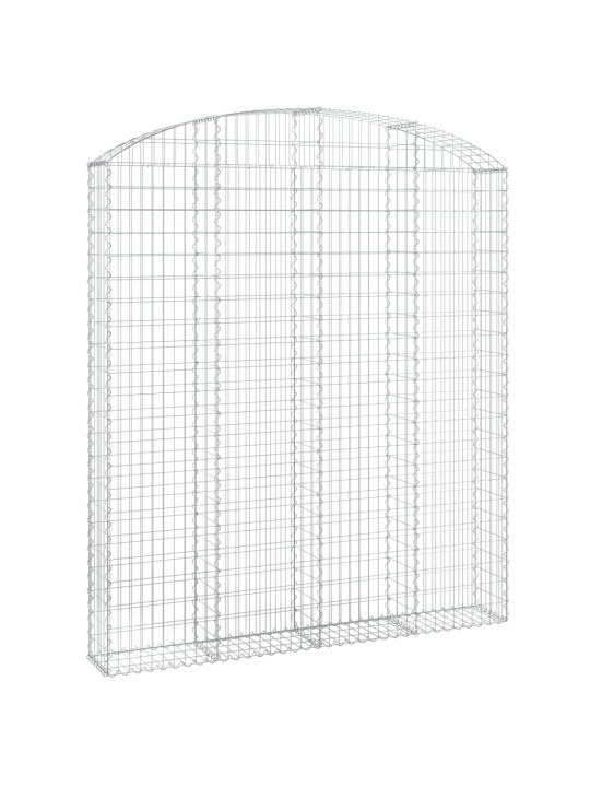 Klenutý gabionový koš 200 x 30 x 220/240 cm pozinkované železo