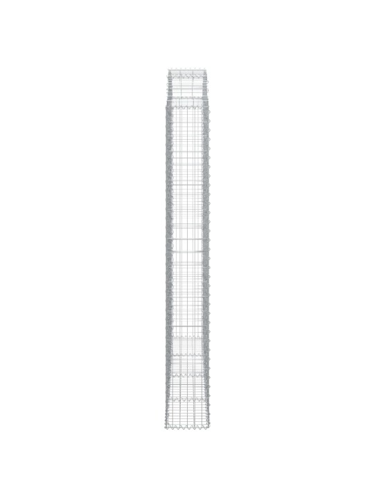 Klenutý gabionový koš 200 x 30 x 220/240 cm pozinkované železo