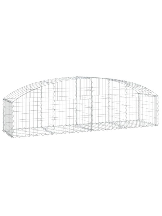 Klenutý gabionový koš 200 x 50 x 40/60 cm pozinkované železo