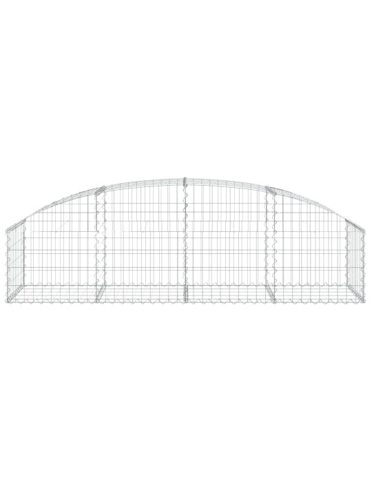 Klenutý gabionový koš 200 x 50 x 40/60 cm pozinkované železo