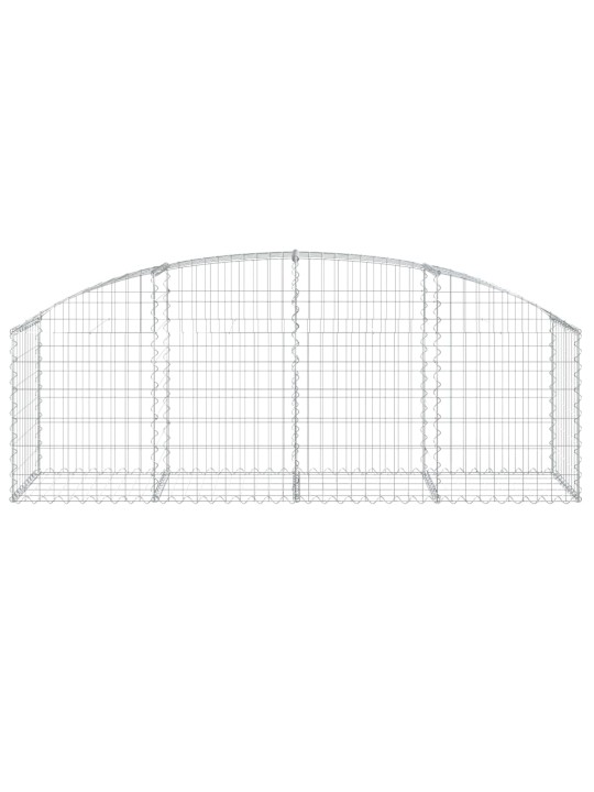 Klenutý gabionový koš 200 x 50 x 60/80 cm pozinkované železo