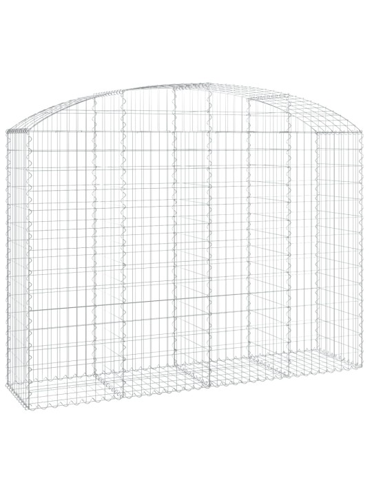 Klenutý gabionový koš 200 x 50 x 140/160 cm pozinkované železo