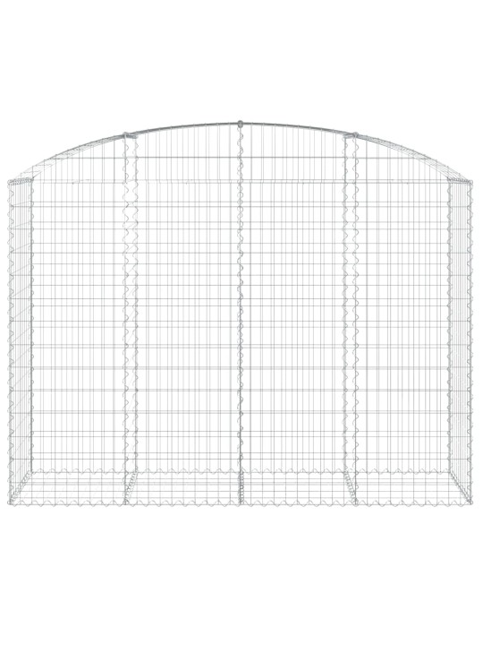 Klenutý gabionový koš 200 x 50 x 140/160 cm pozinkované železo