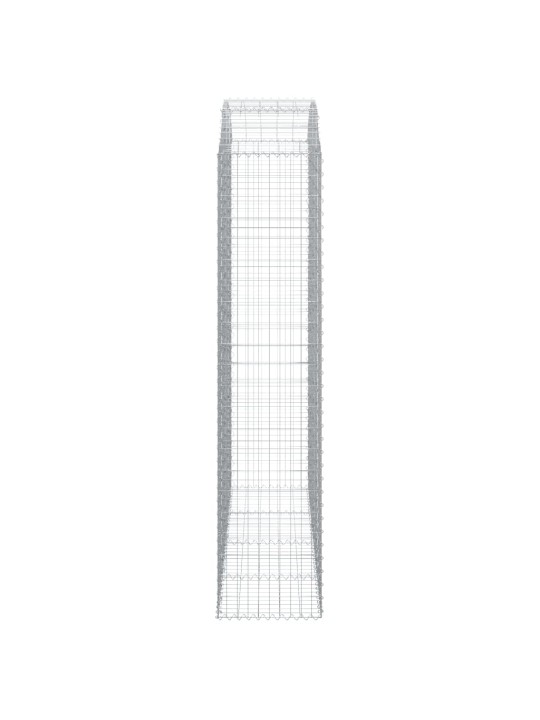 Klenutý gabionový koš 200 x 50 x 220/240 cm pozinkované železo
