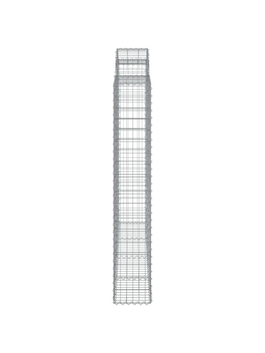 Klenutý gabionový koš 200 x 30 x 180/200 cm pozinkované železo