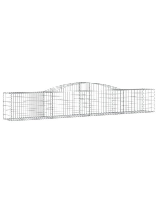 Klenutý gabionový koš 400 x 50 x 60/80 cm pozinkované železo