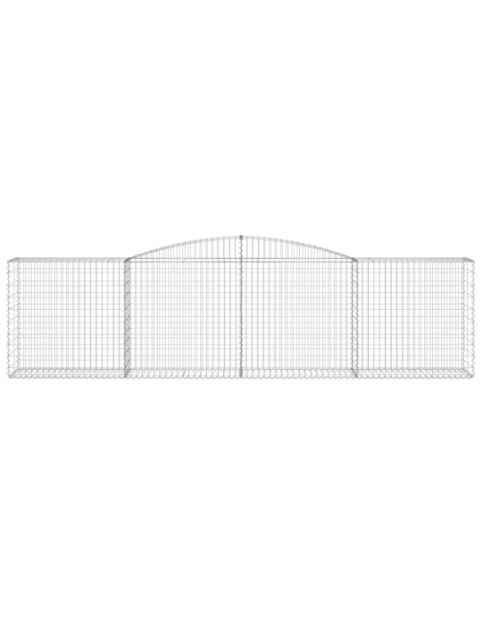 Klenutý gabionový koš 400 x 50 x 100/120 cm pozinkované železo