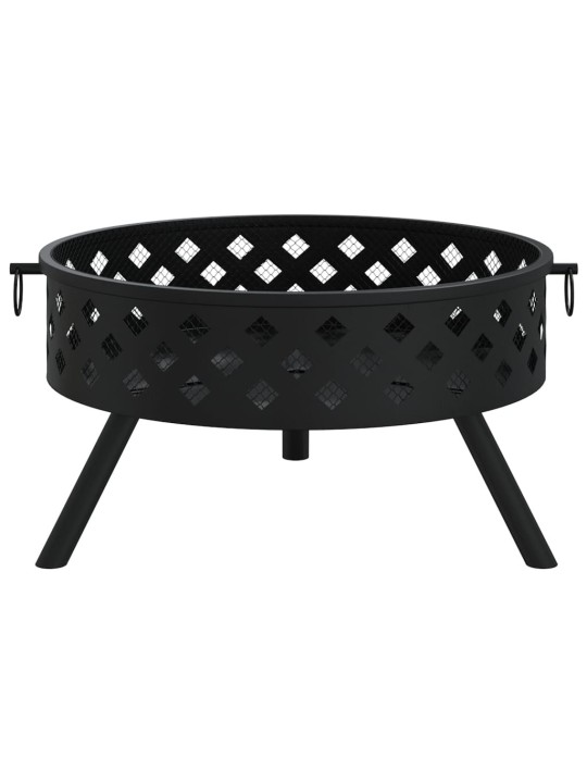 Ohniště s pohrabáčem 58 cm XXL ocel