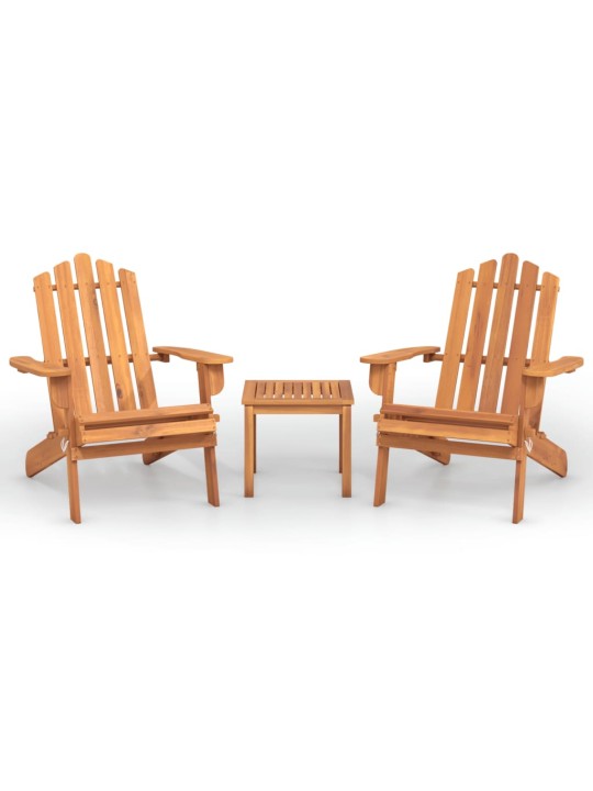 3dílná sada zahradního nábytku Adirondack masivní akácie