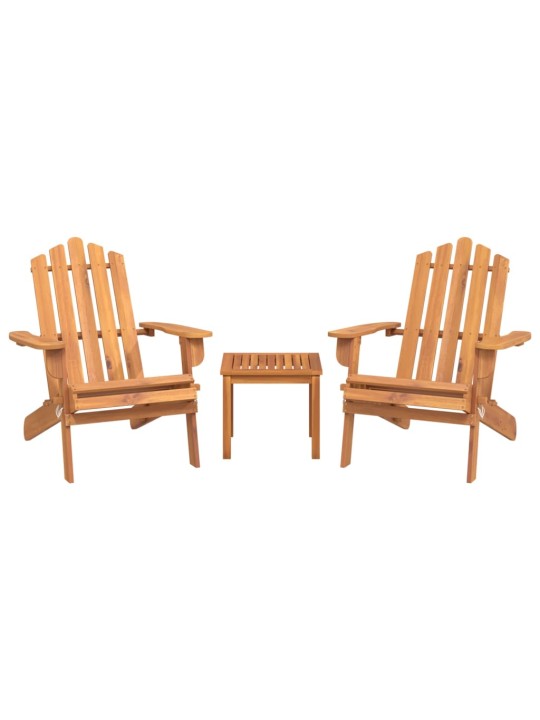 3dílná sada zahradního nábytku Adirondack masivní akácie