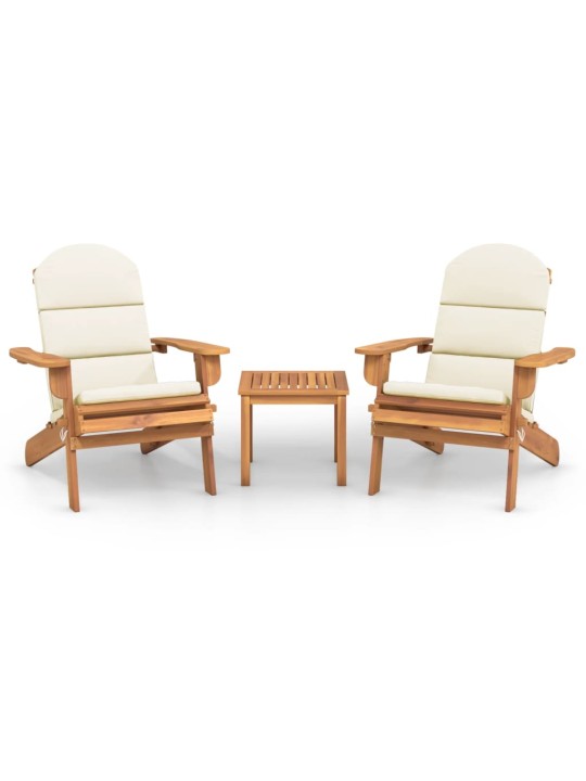 3dílná sada zahradního nábytku Adirondack masivní akácie