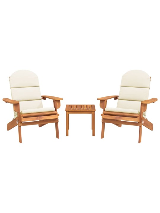 3dílná sada zahradního nábytku Adirondack masivní akácie