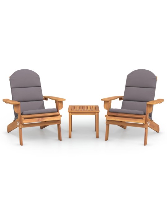 3dílná sada zahradního nábytku Adirondack masivní akácie