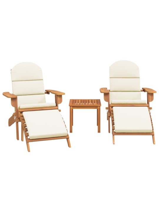 3dílná sada zahradního nábytku Adirondack masivní akácie