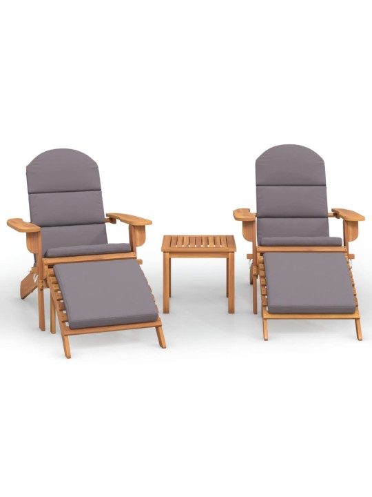 3dílná sada zahradního nábytku Adirondack masivní akácie