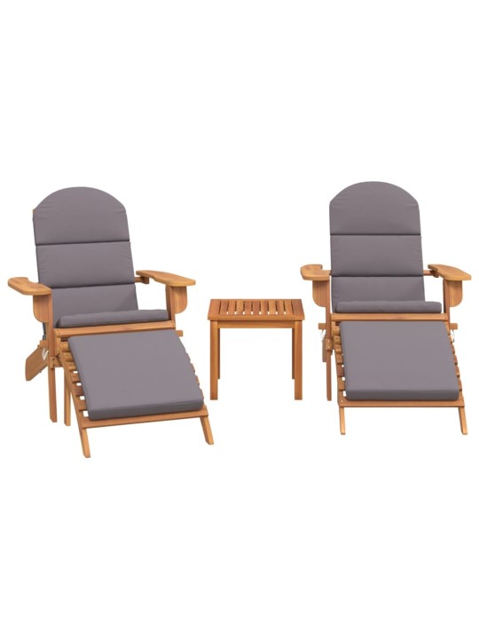 3dílná sada zahradního nábytku Adirondack masivní akácie
